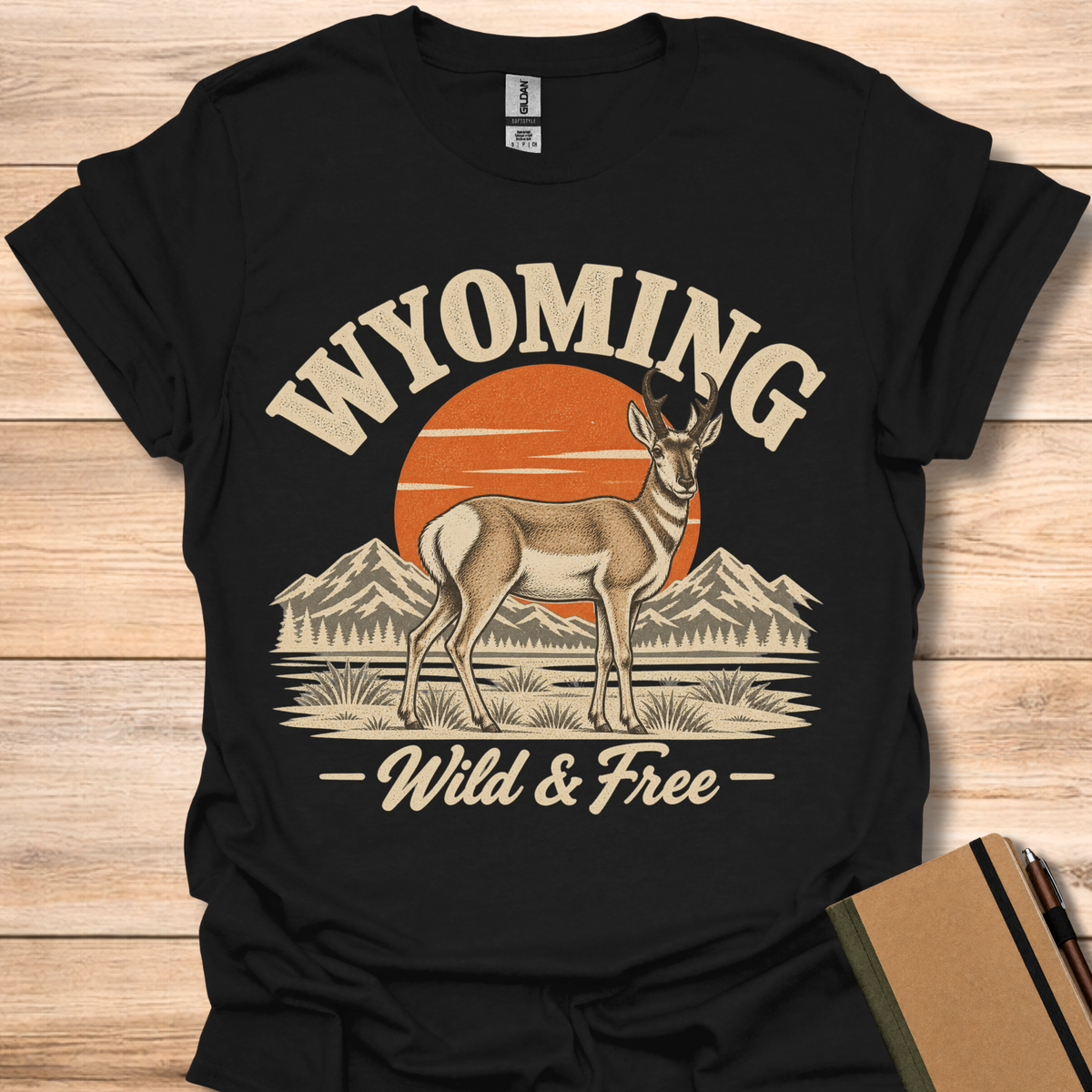 Wyoming Wild & Free - Black