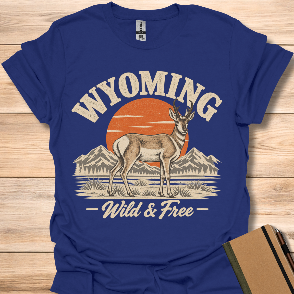 Wyoming Wild & Free - Navy