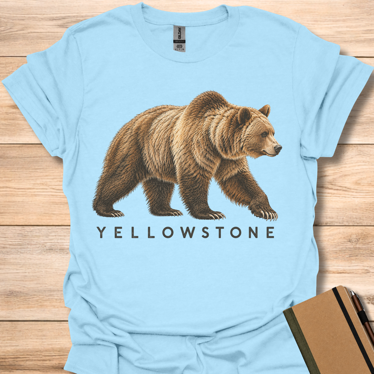 Yellowstone Grizzly - Light Blue