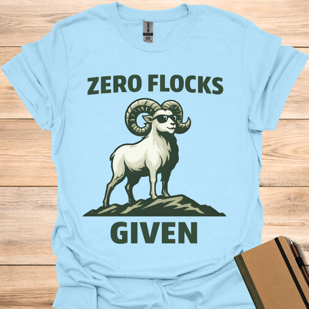 Zero Flocks Given - Light Blue